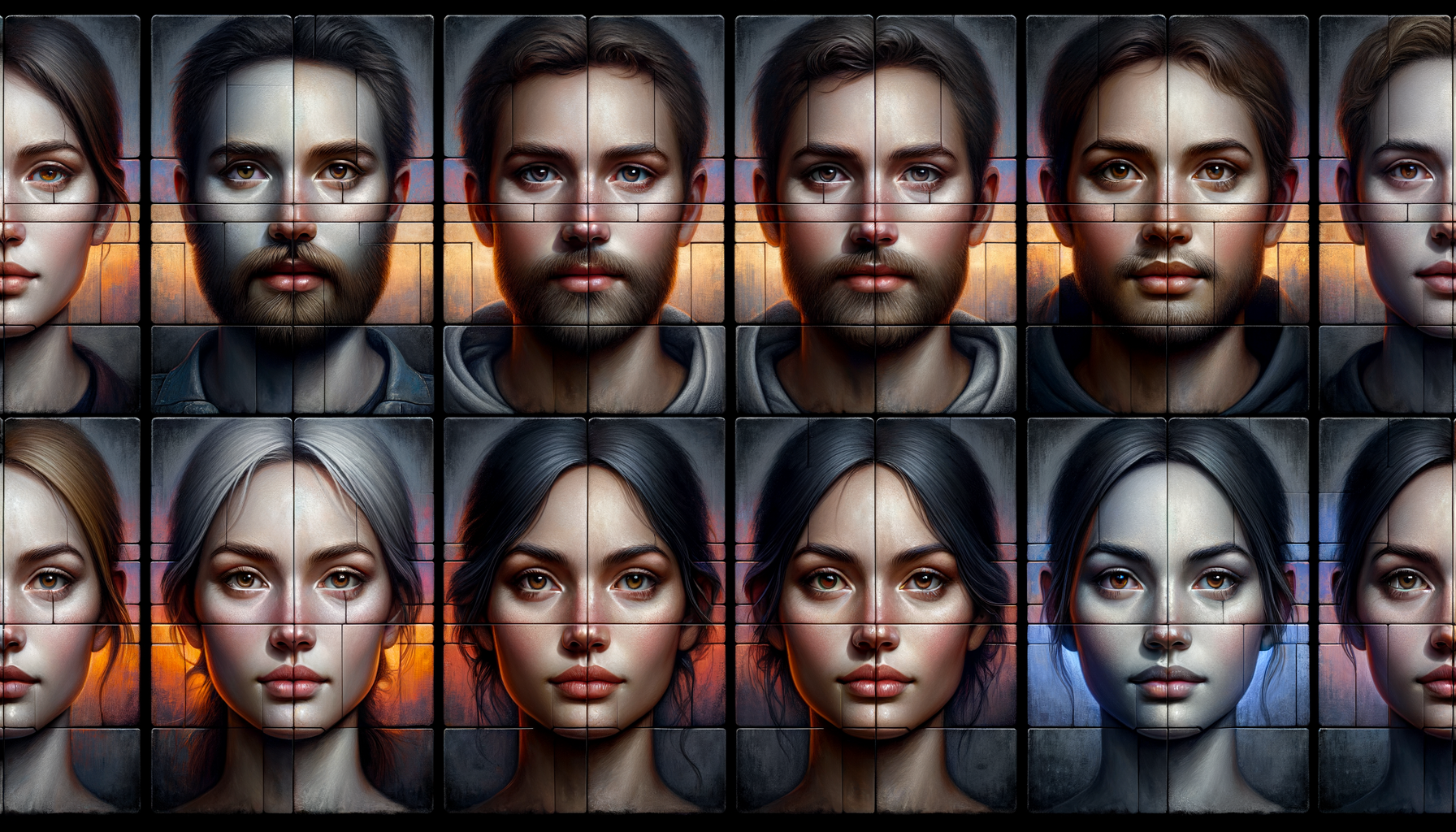 Face swap mosaic